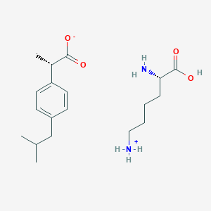 [(5S)-5-amino-5-carboxypentyl]azanium;(2S)-2-[4-(2-methylpropyl)phenyl]propanoate