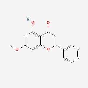 molecular formula C16H14O4 B1663010 5-Hydroxy-7-methoxyflavanone CAS No. 75291-74-6