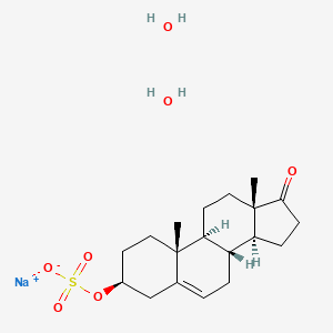B1663012 Sodium prasterone sulfate dihydrate CAS No. 78590-17-7
