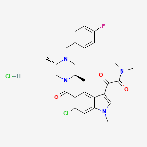molecular formula C27H31Cl2FN4O3 B1663014 Talmapimod hydrochloride CAS No. 309915-12-6