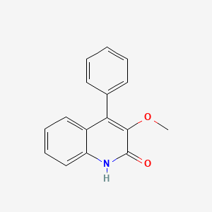 molecular formula C16H13NO2 B1663028 3-Methoxy-4-phenyl-1H-quinolin-2-one CAS No. 6152-57-4