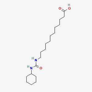 B1663029 12-[(Cyclohexylcarbamoyl)amino]dodecanoic acid CAS No. 479413-68-8
