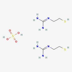 molecular formula C6H20N6O4S3 B1663031 Mercaptoethylguanidine hemisulfate salt CAS No. 3979-00-8