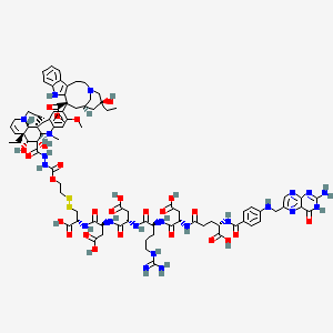 molecular formula C86H109N21O26S2 B1663039 Vintafolide CAS No. 742092-03-1