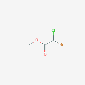molecular formula C3H4BrClO2 B166304 Methyl 2-bromo-2-chloroacetate CAS No. 20428-74-4
