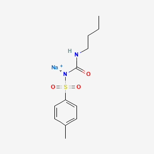 molecular formula C12H17N2NaO3S B1663047 Tolbutamide sodium CAS No. 473-41-6