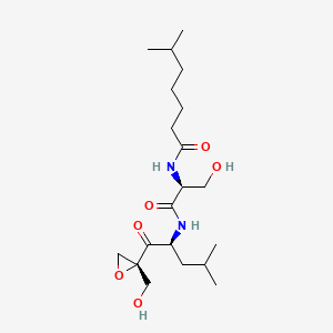 B1663054 Dihydroeponemycin CAS No. 126463-64-7