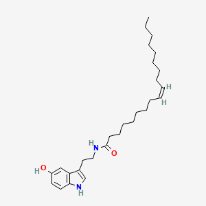molecular formula C28H44N2O2 B1663058 (9Z)-N-[2-(5-hydroxy-1H-indol-3-yl)ethyl]octadec-9-enamide CAS No. 1002100-44-8