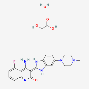 molecular formula C24H29FN6O5 B1663059 Tki258 CAS No. 915769-50-5