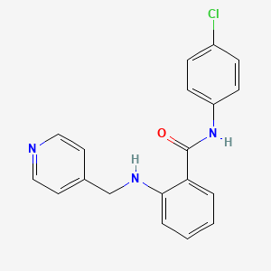 molecular formula C19H16ClN3O B1663060 N-(4-Chlorophenyl)-2-[(pyridin-4-ylmethyl)amino]benzamide CAS No. 269390-69-4