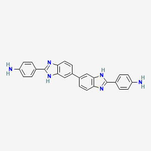 4-[6-[2-(4-aminophenyl)-3H-benzimidazol-5-yl]-1H-benzimidazol-2-yl]aniline