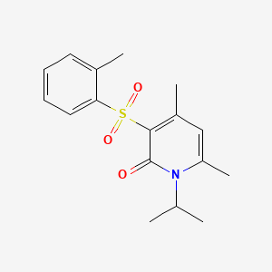 4,6-Dimethyl-3-(2-methylphenyl)sulfonyl-1-propan-2-ylpyridin-2-one
