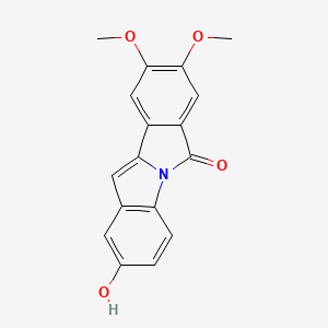 molecular formula C17H13NO4 B1663075 2-Hydroxy-8,9-Dimethoxy-6h-Isoindolo[2,1-A]indol-6-One CAS No. 858942-71-9