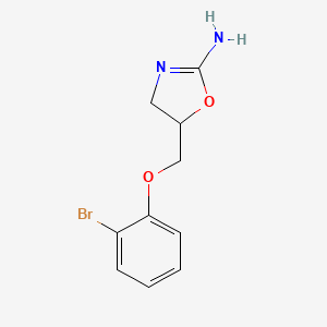 molecular formula C10H11BrN2O2 B1663077 2-Oxazolamine, 5-[(2-bromophenoxy)methyl]-4,5-dihydro- CAS No. 359715-57-4