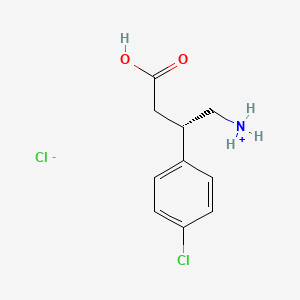 molecular formula C10H13Cl2NO2 B1663078 (S)-Baclofen hydrochloride CAS No. 63701-56-4