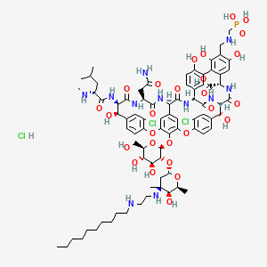 molecular formula C80H107Cl3N11O27P B1663081 Telavancin hydrochloride CAS No. 560130-42-9
