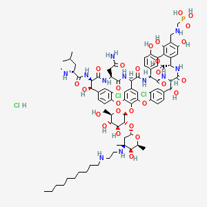 molecular formula C80H107Cl3N11O27P B1663081 Telavancin Hydrochloride CAS No. 560130-42-9