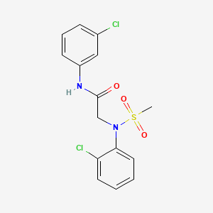 molecular formula C15H14Cl2N2O3S B1663101 2-(2-chloro-N-methylsulfonylanilino)-N-(3-chlorophenyl)acetamide CAS No. 358360-83-5