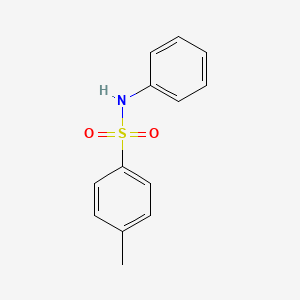 molecular formula C13H13NO2S B1663110 p-TOLUENESULFONANILIDE CAS No. 68-34-8