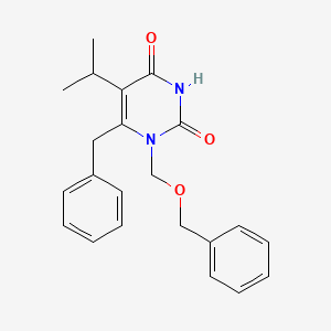 molecular formula C22H24N2O3 B1663111 6-Benzyl-1-benzyloxymethyl-5-isopropyl uracil CAS No. 175739-42-1
