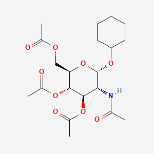 molecular formula C20H31NO9 B1663113 [(2R,3S,4R,5R,6S)-5-乙酰氨基-3,4-二乙酰氧基-6-环己氧基氧杂-2-基]甲基乙酸酯 CAS No. 21559-74-0