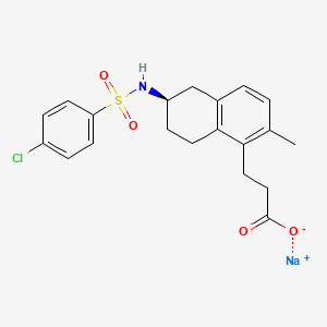 molecular formula C20H22ClNNaO4S B1663116 Terutroban sodium CAS No. 609340-89-8
