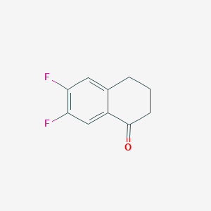 molecular formula C10H8F2O B166312 6,7-Difluoro-1-tetralone CAS No. 137114-68-2