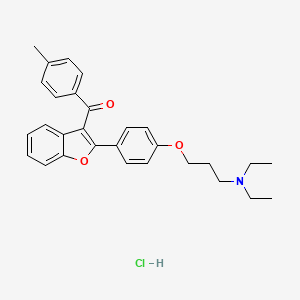 molecular formula C29H32ClNO3 B1663121 盐酸 Skf64346 CAS No. 57664-06-9