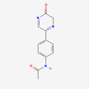 molecular formula C12-H11-N3-O2 B1663123 5-(4-乙酰氨基苯基)吡嗪-2(1H)-酮 CAS No. 89541-55-9