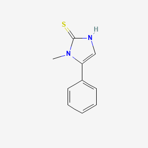 molecular formula C10H10N2S B1663126 1-甲基-5-苯基-1H-咪唑-2-硫醇 CAS No. 25433-13-0