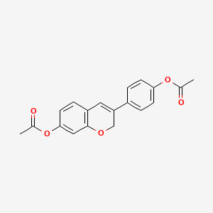 molecular formula C19H16O5 B1663127 Dehydroequol diacetate CAS No. 81267-66-5