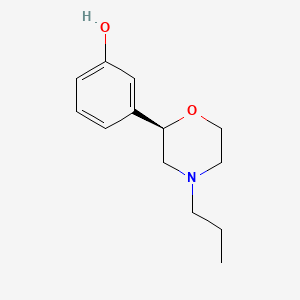 molecular formula C13H19NO2 B1663128 (R)-3-(4-propylmorpholin-2-yl)phenol CAS No. 710654-74-3