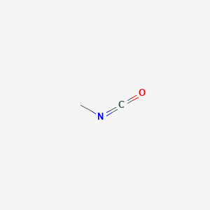 molecular formula C2H3NO<br>CH3NCO B166313 Methyl Isocyanate CAS No. 624-83-9