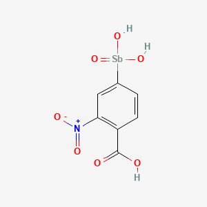 molecular formula C7H6NO7Sb B1663130 2-硝基-4-锑苯甲酸 CAS No. 5430-24-0