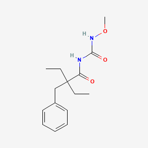 molecular formula C15H22N2O3 B1663135 2-benzyl-2-ethyl-N-(methoxycarbamoyl)butanamide CAS No. 92700-53-3