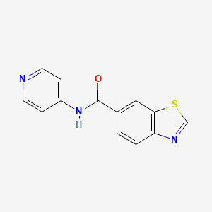 molecular formula C13H9N3OS B1663143 N-(pyridin-4-yl)-1,3-benzothiazole-6-carboxamide CAS No. 1017108-87-0