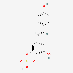 molecular formula C14H12O6S B1663147 Resveratrol-3-O-sulfate CAS No. 553662-69-4