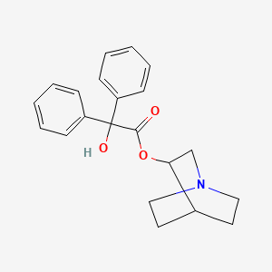molecular formula C21H23NO3 B1663149 3-Quinuclidinyl benzilate CAS No. 6581-06-2