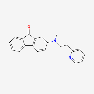 molecular formula C21H19IN2O B1663153 2-[Methyl(2-pyridin-2-ylethyl)amino]fluoren-9-one CAS No. 5459-47-2