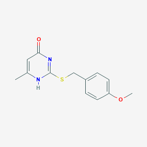 2-(4-Methoxy-benzylsulfanyl)-6-methyl-3H-pyrimidin-4-one