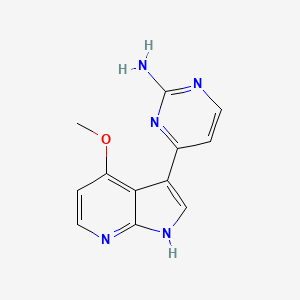 molecular formula C12H11N5O B1663161 4-(4-Methoxy-1h-Pyrrolo[2,3-B]pyridin-3-Yl)pyrimidin-2-Amine CAS No. 954143-48-7