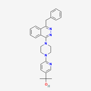 molecular formula C27H29N5O B1663162 2-(6-(4-(4-Benzylphthalazin-1-yl)piperazin-1-yl)pyridin-3-yl)propan-2-ol 