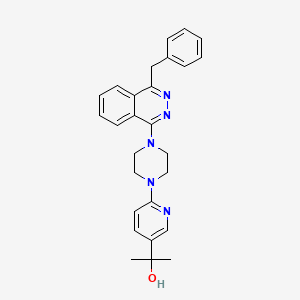 molecular formula C27H29N5O B1663162 2-(6-(4-(4-苄基酞嗪-1-基)哌嗪-1-基)吡啶-3-基)丙烷-2-醇 CAS No. 1057677-92-5