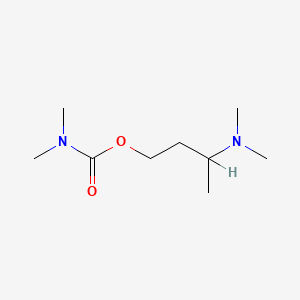 B1663163 3-(dimethylamino)butyl N,N-dimethylcarbamate CAS No. 178618-43-4