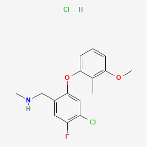 molecular formula C16H18Cl2FNO2 B1663165 ce-157119 CAS No. 879091-80-2
