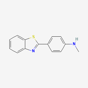 molecular formula C14H12N2S B1663172 4-(1,3-苯并噻唑-2-基)-N-甲基苯胺 CAS No. 439858-28-3