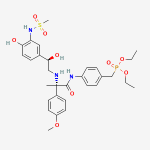 molecular formula C30H40N3O9PS B1663180 Unii-KM3Y5fbp4V CAS No. 197643-49-5
