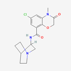 molecular formula C17-H20-Cl-N3-O3 B1663184 Azasetron hydrochloride CAS No. 123040-69-7