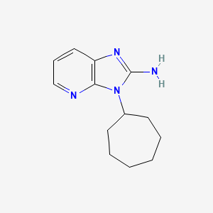 molecular formula C13H18N4 B1663185 3-Cycloheptyl-3H-imidazo[4,5-b]pyridin-2-amine CAS No. 684648-95-1