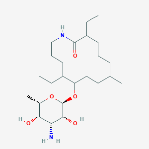 molecular formula C24H46N2O5 B166319 Fluvirucin B1 CAS No. 137428-64-9